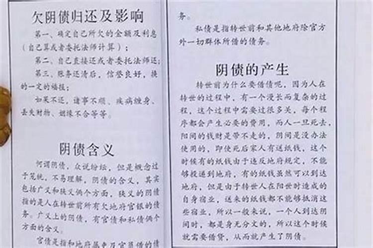 怎么查询阴债多少？