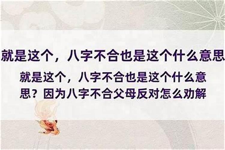 她父母说我们八字不合适