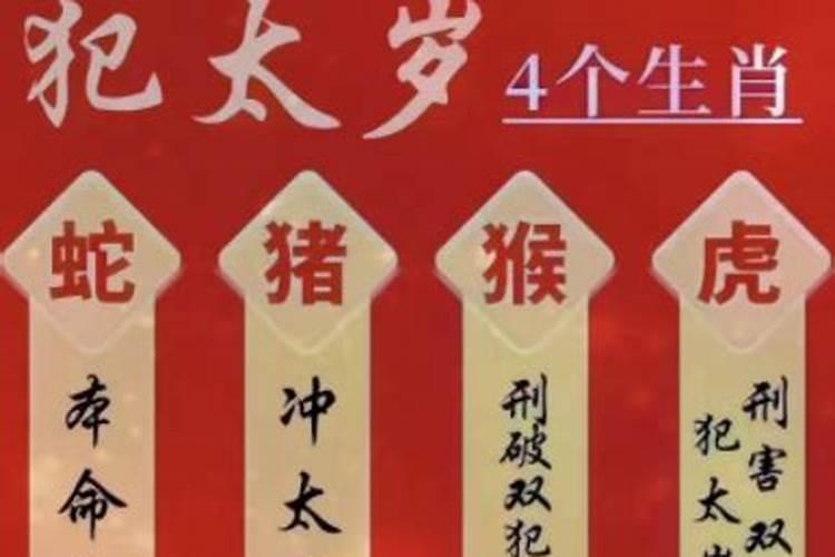 2025年犯太岁一览表