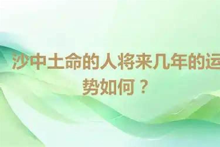 沙中土命2026年运势