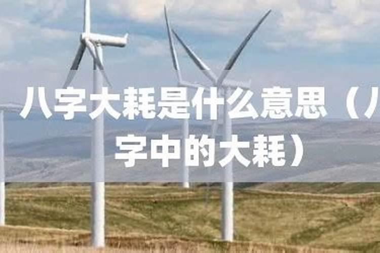 八字中大耗是什么意思？