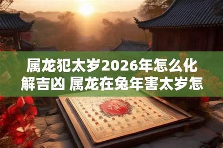 属龙人2026犯太岁吗？