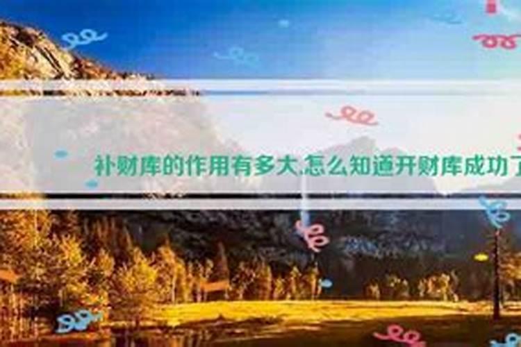 怎么知道开财库成功了？