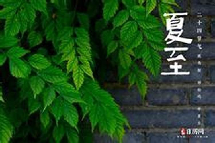 今年的夏至是哪一天呢？