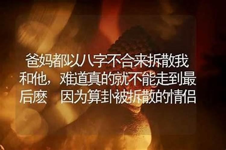 因为八字不合被拆散了多少真爱？