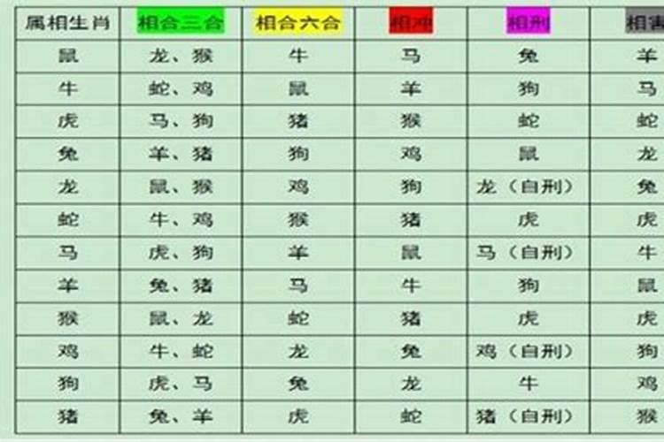 什么是属相婚配六合？