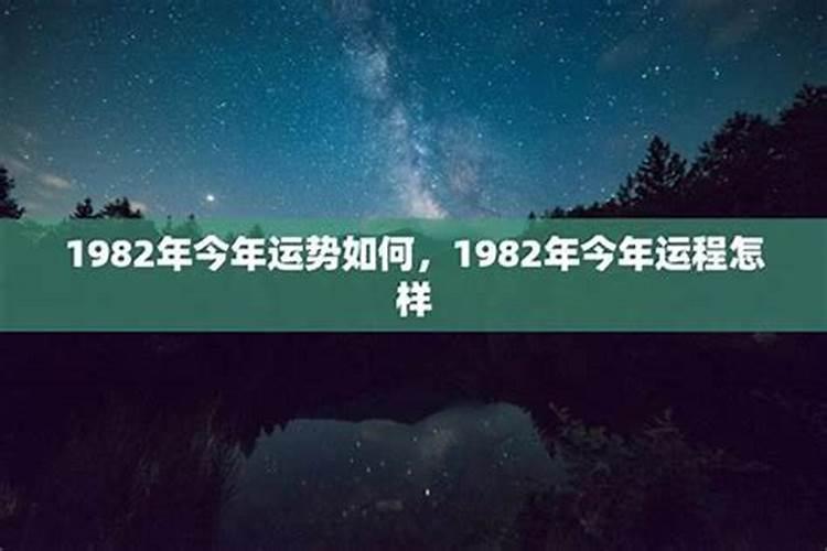 1982出生2026运程