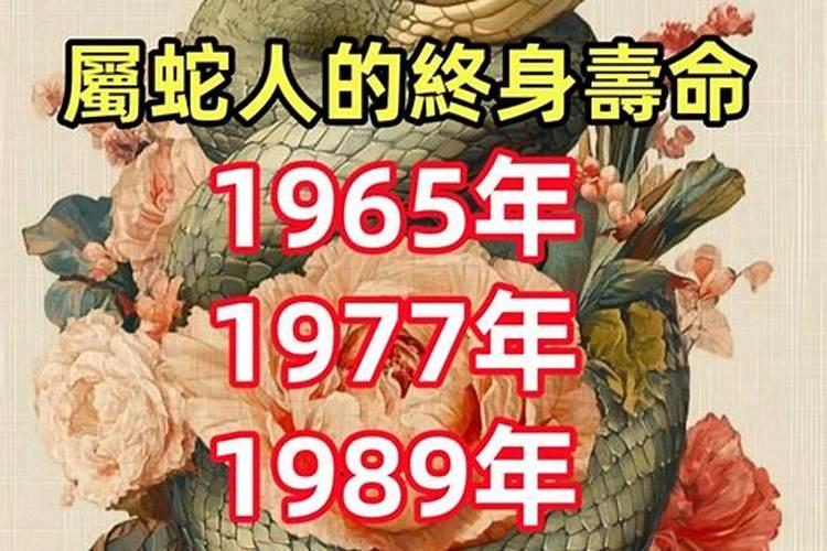 生于1965年的蛇一生运程