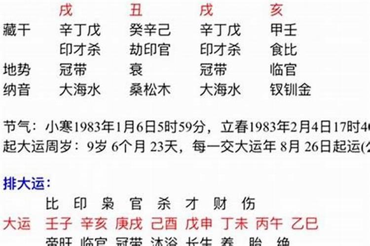 大运壬子是什么意思？