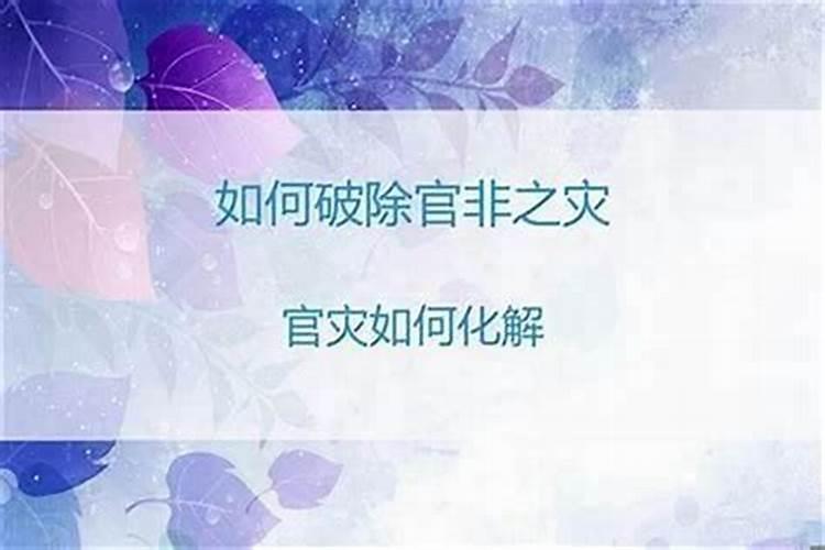 什么东西可以化解官非？