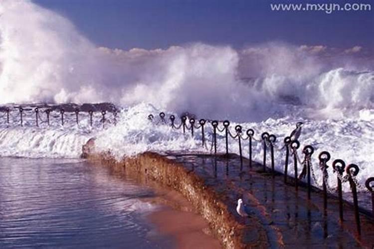 梦见大海涨潮发大水