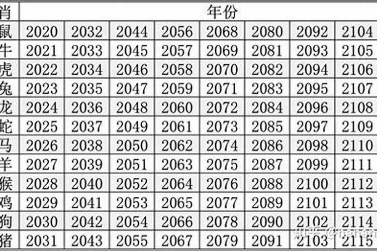 羊生肖年份表