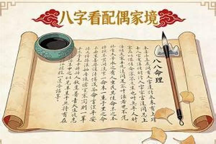 八字怎样看配偶家境？