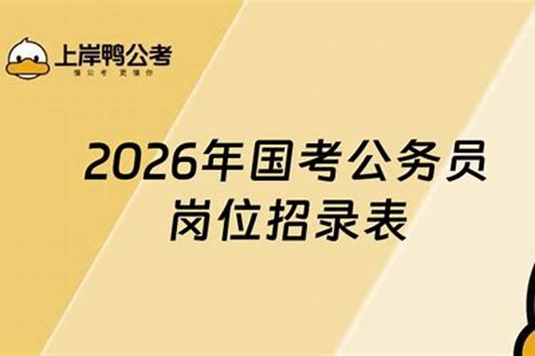 2026年运程省考录用
