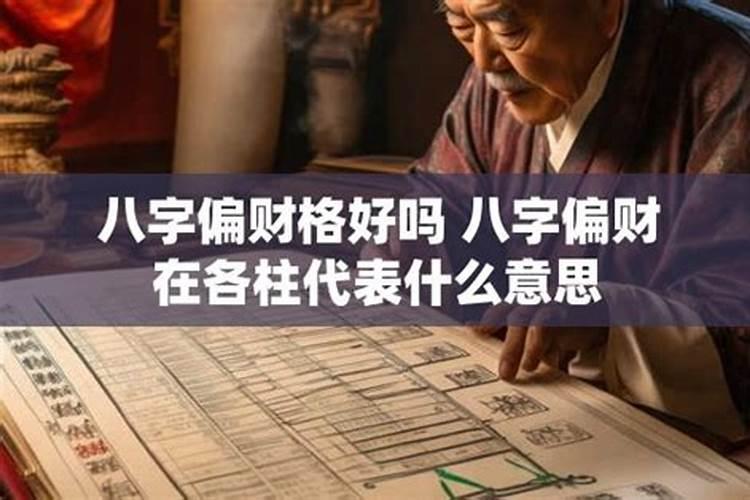 批八字什么叫偏财在人字上？