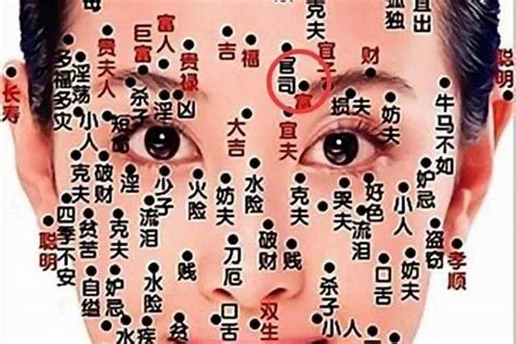 童子花姐命哪里有痣？